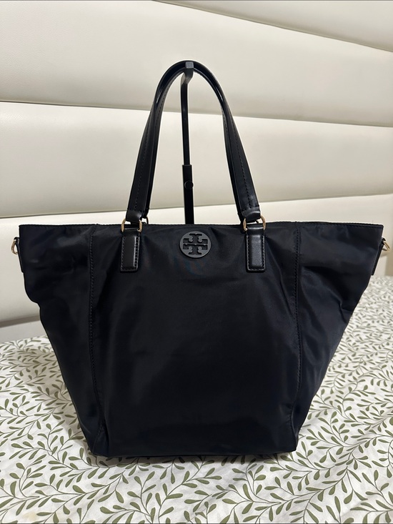 Tory Burch Handbags - Tory Burch Black Nylon Tote Bag
